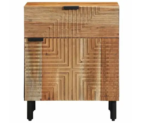 Šalia Lovos Spintelė Su Stalčių Ruda 50 X 33 X 60 Cm