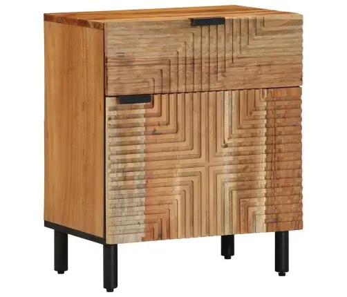 Šalia Lovos Spintelė Su Stalčių Ruda 50 X 33 X 60 Cm