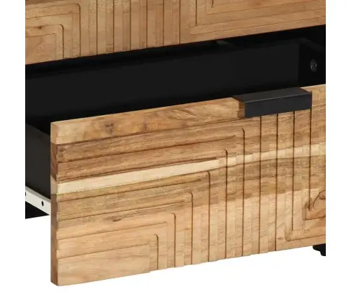 Šalia Lovos Spintelė Su Stalčių Ruda 50 X 33 X 62 Cm