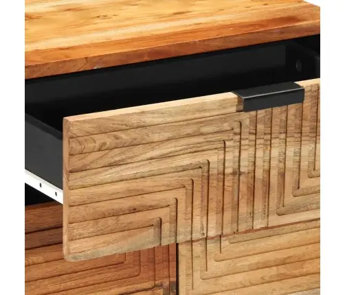 Šalia Lovos Spintelė Su Stalčių Ruda 50 X 33 X 60 Cm