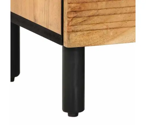 Šalia Lovos Spintelė Su Stalčių Ruda 50 X 33 X 60 Cm