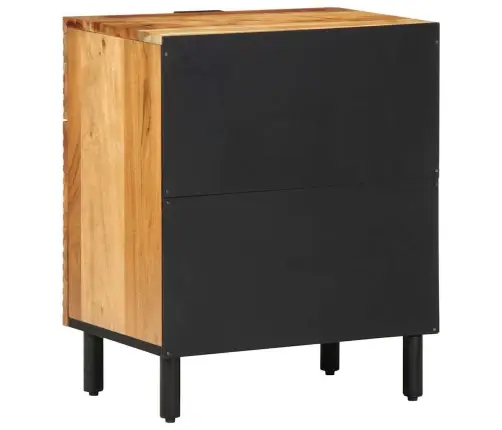 Šalia Lovos Spintelė Su Stalčių Ruda 50 X 33 X 60 Cm