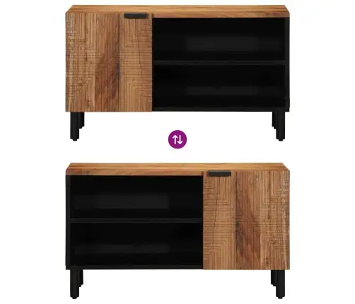 Tv Üksused Uksega Tugev Akatsiapuu 80 X 31,5 X 46 Cm Tehispuit