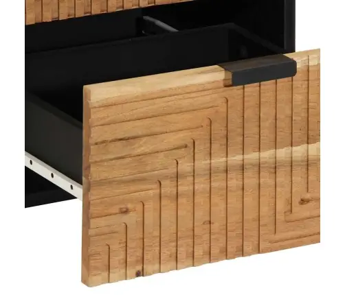 Sānu Skapītis 40X33X75 Cm Cietais Koks Akācija Vidaxl