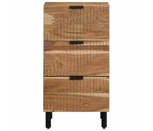 Sānu Skapītis 40X33X75 Cm Cietais Koks Akācija Vidaxl