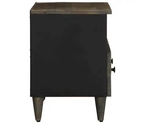 Televizora Skapis Gaiši Pelēks 70X33,5X46 Cm Masīvkoka Mango Vidaxl