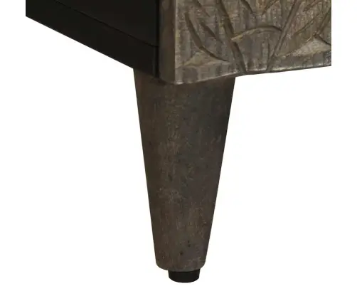 Televizora Skapis Gaiši Pelēks 70X33,5X46 Cm Masīvkoka Mango Vidaxl