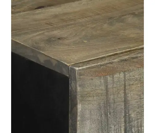 Bufete Gaiši Pelēka 60X33,5X75 Cm Masīvkoka Mango Vidaxl