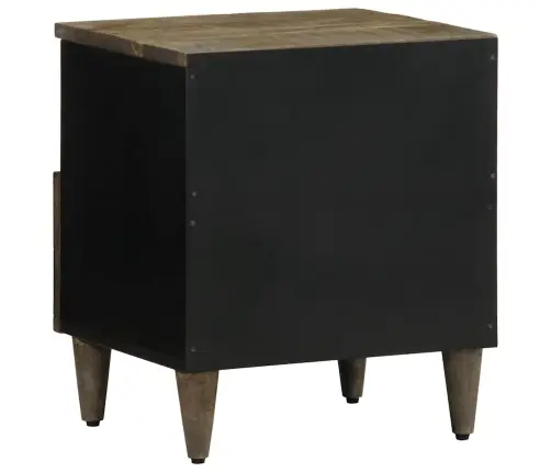 Naktsskapīši 2 Gab Gaiši Pelēki 40X33X46 Cm Masīvkoka Mango Vidaxl