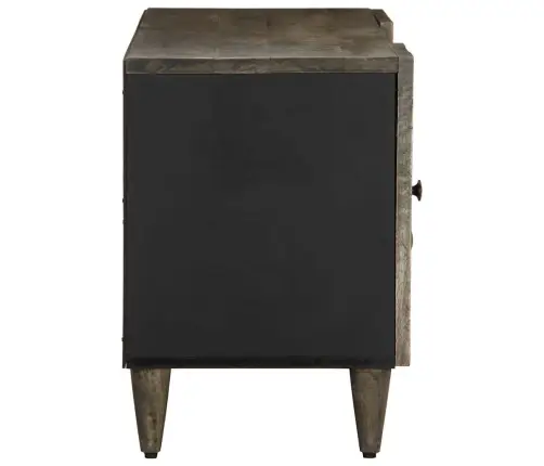 Televizoriaus Spintelė Šviesiai Pilka Medžio Masyvo Mango