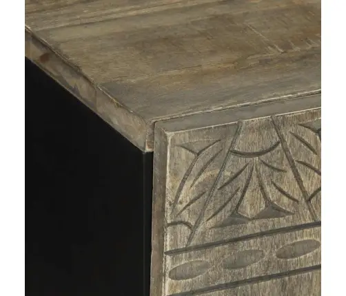 Televizoriaus Spintelė Šviesiai Pilka Medžio Masyvo Mango