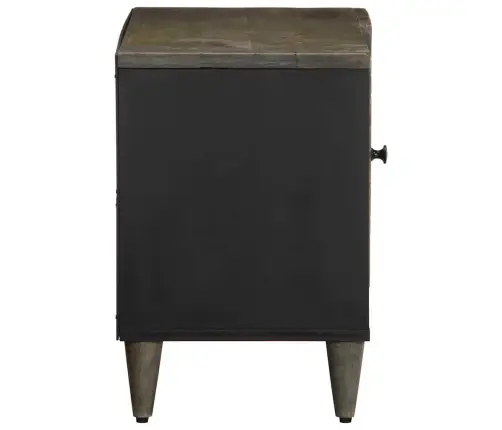 Televizora Skapis Gaiši Pelēks 80X31,5X46 Cm Masīvkoka Mango Vidaxl