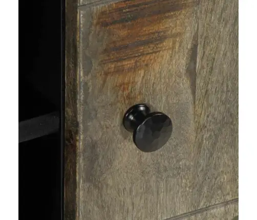 Televizora Skapis Gaiši Pelēks 80X31,5X46 Cm Masīvkoka Mango Vidaxl