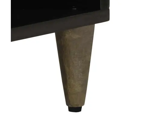 Tv Skapītis, 100X33X46 Cm, Melns, Mango Masīvkoks Vidaxl