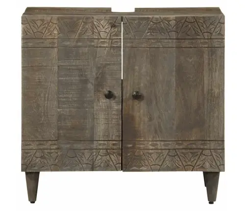 Vannasistabas Izlietnes Skapītis, 62X33X58 Cm, Mango Masīvkoks Vidaxl