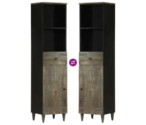 Vannasistabas Skapītis, 38X33X160 Cm, Mango Masīvkoks Vidaxl Vannasistabas Skapītis, 38X33X160 Cm, Mango Masīvkoks Vidaxl