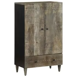 Highboard 60X33X100 Cm Masīvkoka Mango Vidaxl