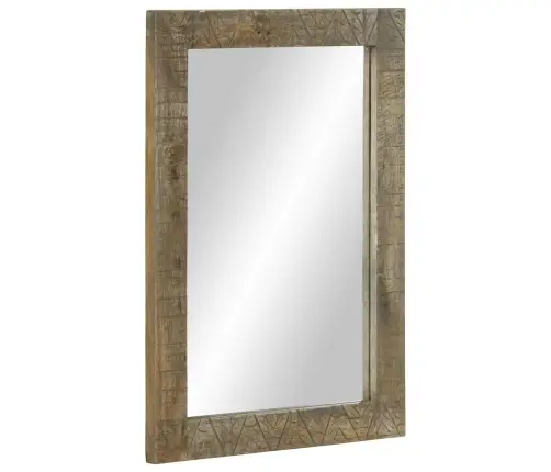 Vannas Istabas Spogulis 50X2,5X70 Cm Masīvkoka Mango Vidaxl