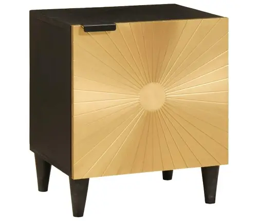 Öökapp 2 Pcs Must Ja Kuldne 40 X 33.5 X 46 Cm