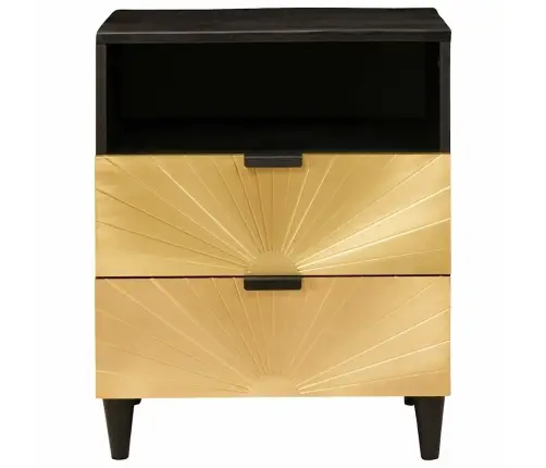 Naktsgaldiņš Ar Atvilktni 50 X 33 X 62 Cm Cieta Mango Koksne Vidaxl