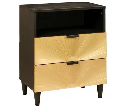 Naktsgaldiņš Ar Atvilktni 50 X 33 X 62 Cm Cieta Mango Koksne Vidaxl