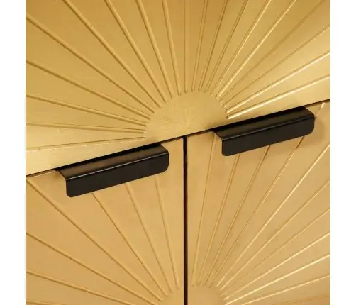 Öökapp Sahtliga Must Ja Kuldne 50 X 33 X 60 Cm Mangopuit