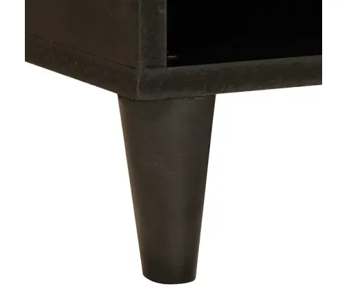 Televizora Skapīša Ar Plauktu Melns Un Zelts 80 X 33 X 46 Cm Vidaxl