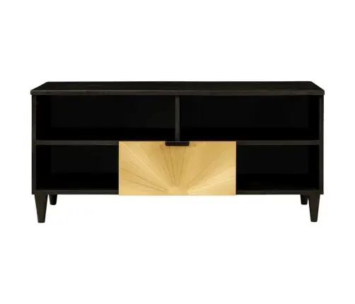 Televizoriaus Spintelė Juodas Ir Auksinis 100 X 33 X 46 Cm