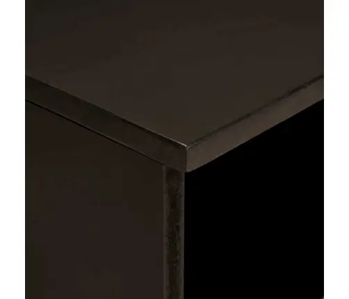 Televizora Skapīša Ar Atvilktni Melns Un Zelts 80 X 33 X 46 Cm Vidaxl