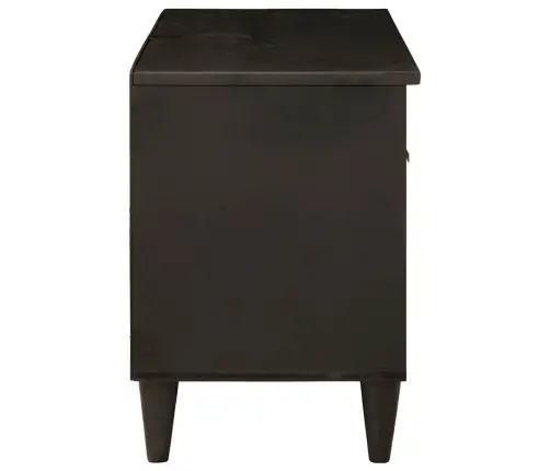 Televizora Skapīša Ar Atvilktni Melns Un Zelts 80 X 33 X 46 Cm Vidaxl