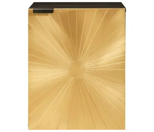 Vannitoa Kapp Riiuliga Must Ja Kuldne 38 X 33 X 48 Cm Mangopuit Vannitoa Kapp Riiuliga Must Ja Kuldne 38 X 33 X 48 Cm Mangopuit