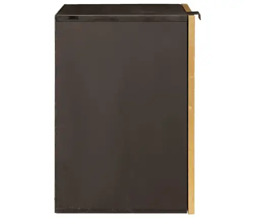 Vannitoa Kapp Riiuliga Must Ja Kuldne 38 X 33 X 48 Cm Mangopuit Vannitoa Kapp Riiuliga Must Ja Kuldne 38 X 33 X 48 Cm Mangopuit