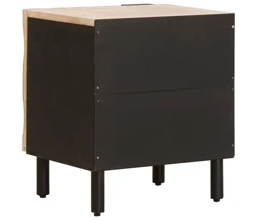 Nakts Skapītis 2 Pcs Balts 40 X 33,5 X 46 Cm Cieta Mango Koksne Vidaxl