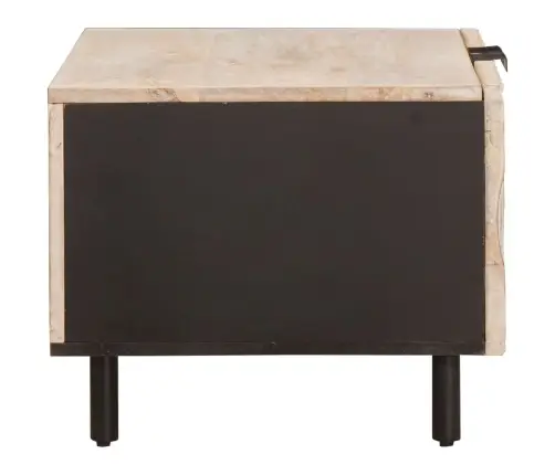 Kohvilaud Valge 80 X 50 X 40 Cm Tugev Mango Puu