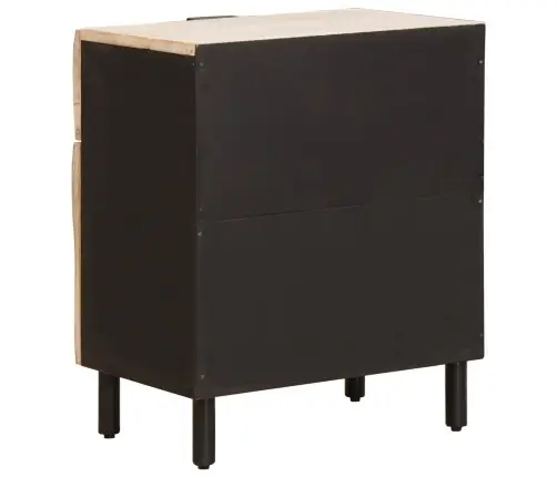 Nakts Skapītis Balts 50 X 33 X 60 Cm Cieta Mango Koksne Vidaxl