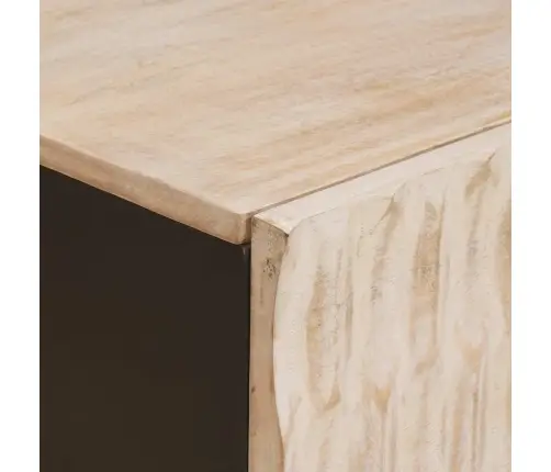 Kafijas Galdiņš Balts 100 X 54 X 40 Cm Cieta Mango Koksne Vidaxl