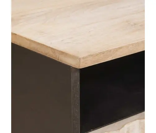 Kafijas Galdiņš Balts 80 X 54 X 40 Cm Cieta Mango Koksne Vidaxl