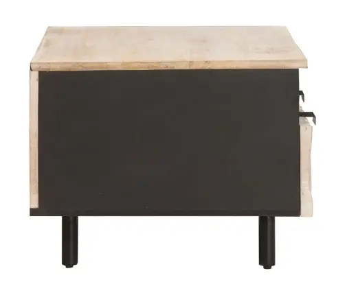 Kafijas Galdiņš Balts 80 X 54 X 40 Cm Cieta Mango Koksne Vidaxl