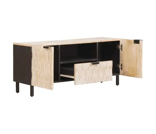 Televizora Skapīša Baltā Mazgāšana Apdare 105 X 33,5 X 46 Cm Vidaxl