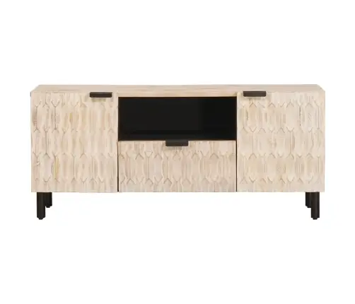 Televizora Skapīša Baltā Mazgāšana Apdare 105 X 33,5 X 46 Cm Vidaxl