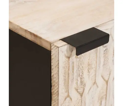 Vannitoa Rippkapp Uksega Valge 38 X 33 X 48 Cm Tugev Mango Puu