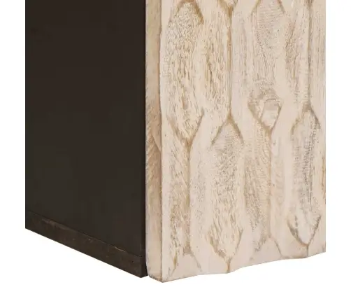 Vannitoa Rippkapp Uksega Valge 38 X 33 X 48 Cm Tugev Mango Puu