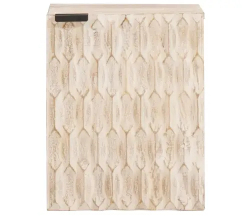 Vannitoa Rippkapp Uksega Valge 38 X 33 X 48 Cm Tugev Mango Puu