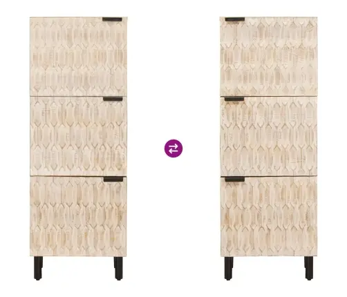 Augstais Skapītis Cits Baltā Mazgāšana Apdare Vidaxl