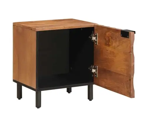 Šalia Lovos Spintelė 2 Pcs Ruda 40 X 33,5 X 46 Cm