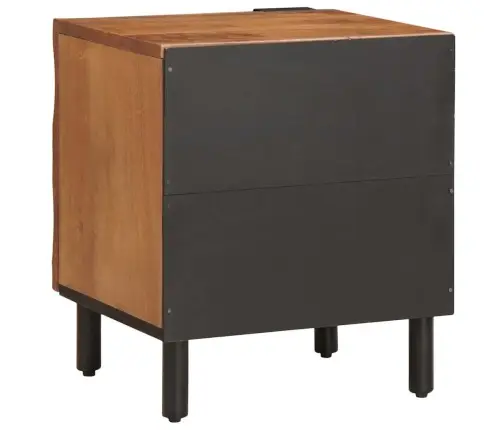 Šalia Lovos Spintelė 2 Pcs Ruda 40 X 33,5 X 46 Cm