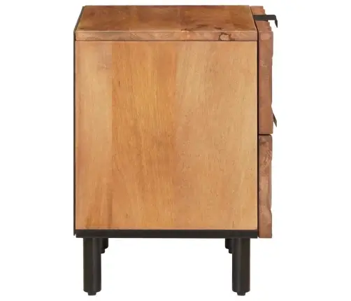 Nakts Skapītis Brūna 40 X 33,5 X 46 Cm Cieta Mango Koksne Vidaxl