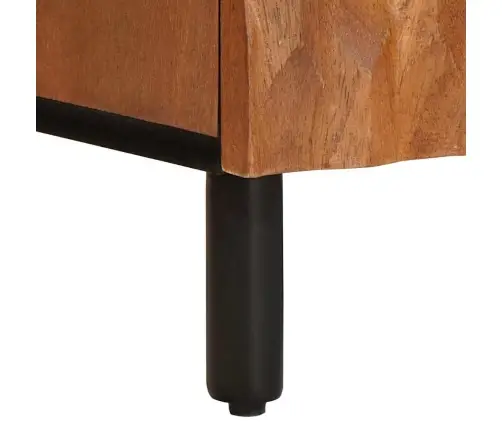 Televizora Skapīša Akācijas Brūnais Apdare 105 X 33,5 X 46 Cm Vidaxl