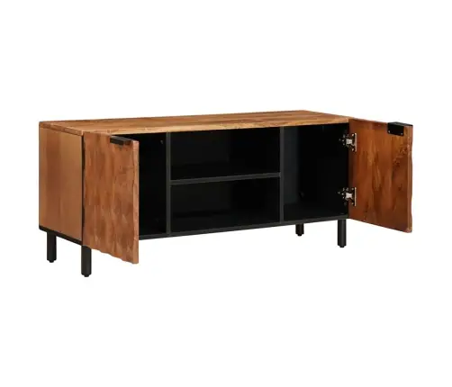 Televizora Skapīša Akācijas Brūnais Apdare 105 X 33,5 X 46 Cm Vidaxl