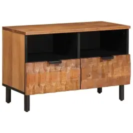 Televizora Skapīša Akācijas Brūnais Apdare 70 X 33 X 46 Cm Vidaxl